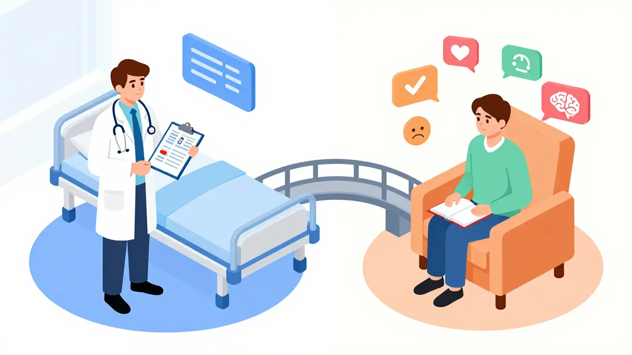 Izometrické srovnání psychiatra v bílém plášti a terapeuta v křesle